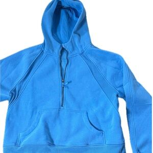 Women’s Blue Half-Zip Sweatshirt Hoodie